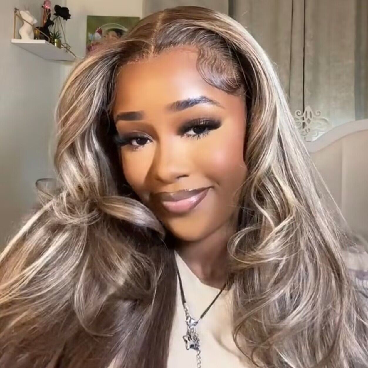 Ash Blonde Balayage Highlight Lace Front Wigs Wigfever