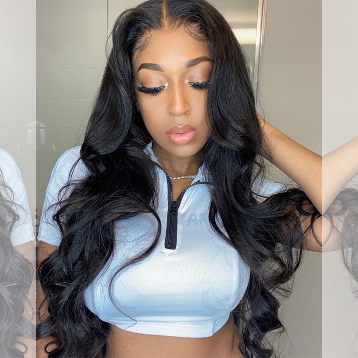 Body wave lace closure human hair wigs WigFever