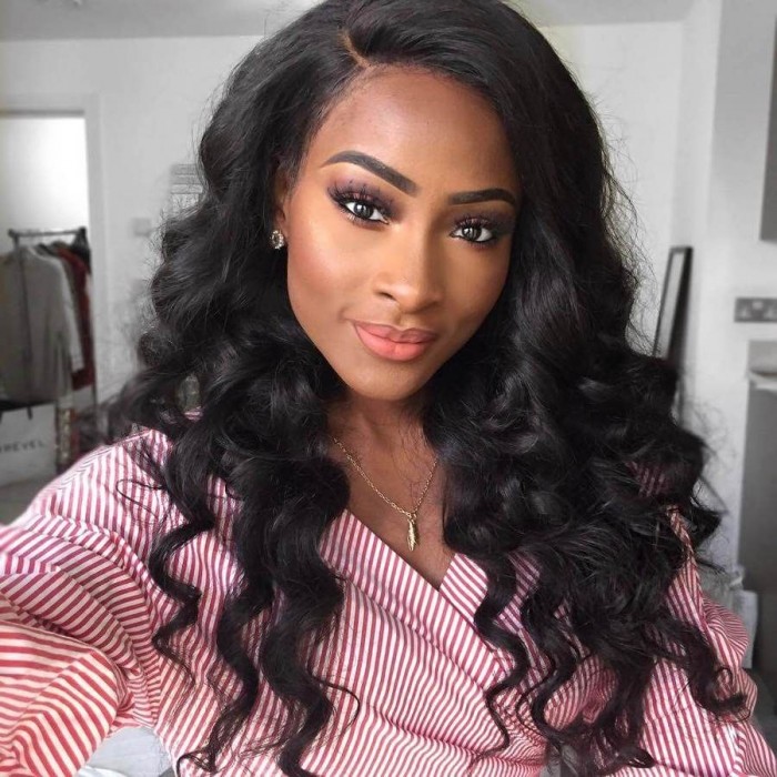Wigfever Long Wigs Loose Deep Wave 13*4 Lace Front Wigs For Black Women
