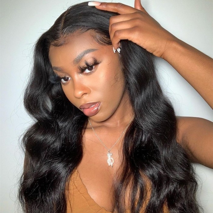 Wigfever Body Wave Human Virgin Hair Lace Front Wig Pre Plucked With Baby Hair For Women Online For Sale