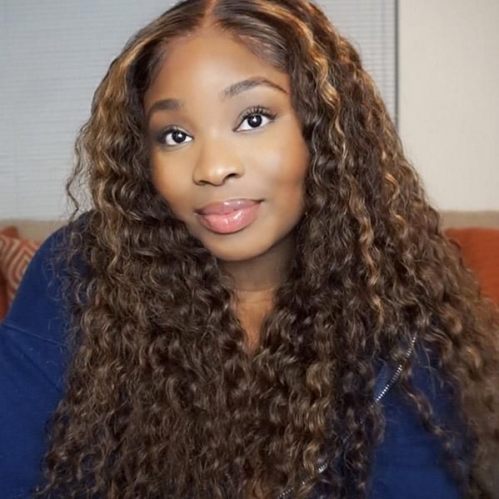 Highlight Deep Wave Human Hair Lace Front Human Hair Wigs WigFever