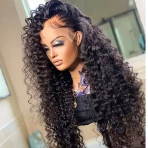 Wigfever 13x4 Lace Front Human Hair Wigs Deep Wave Brazilian Human Hair Frontal Wigs