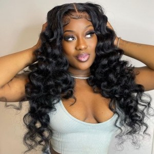 Wigfever Loose Deep Wave 4*4 Lace Closure Wig For Black Women