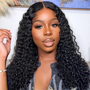 Wigfever M-cap Water Wave 9x6 Wear Go Glueless Bleached Tiny Knots Pre-Cut Lace Closure Pre Plucked Human Hair Wig