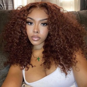 18 Inch | Wigfever Chocolate Brown Kinky Curly 7*5 Wear Go Glueless Lace Closure Wig