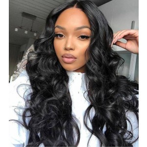 Wigfever 180% Density Body Wave U Part Hair Wig‎ Natural Color Brazilian Human Hair U part Wigs For Women