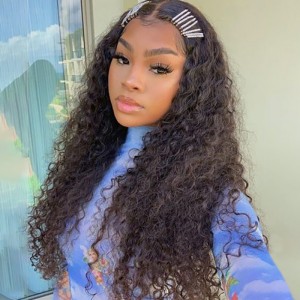 Wigfever Kinky Curly 4*4 Lace Closure Wig Gluless Human Hair Wig