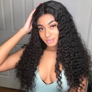 Wigfever Deep Wave U Part Wig Virgin Human Hair 180% Density 