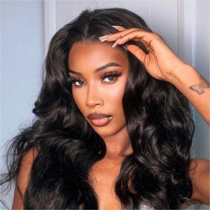 Wigfever Body Wave Pre Bleached Knots Wear Go 180% Density Glueless 7*4 Pre-Plucked HD Lace Closure Human Hair Wig