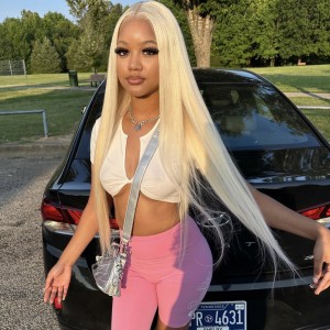 Wigfever Blonde Silky Straight 180% Density Pre-Plucked And Pre Cut 7*4  Lace Closure Wig