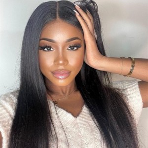 Wigfever Beginner Friendly Glueless Wig Silky Straight  180% Density HD Lace Front Wig