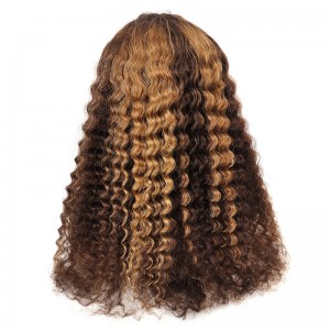 Wigfever Highlight Deep Wave Human Hair Lace Front Human Hair Wigs