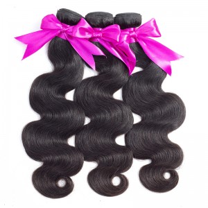 Wigfever Body Wave Brazilian Virgin Hair Bundles Natural Color 100% Human Hair Weave 3pcs