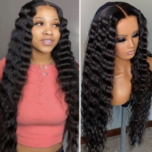 Wigfever Long Hair Loose Wave Human Hair 4*4 Lace Front 30-40inch Wigs For Women