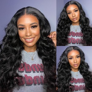 Wigfever Ocean Wave Pre Bleached Knots Wear Go 180% Density 7*4 Pre-Plucked Glueless HD Lace Closure Wig